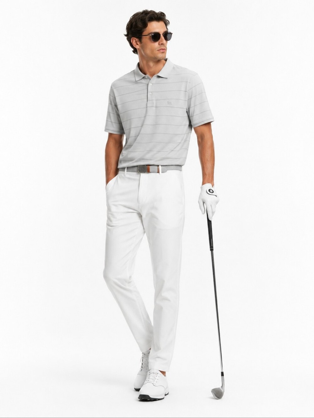Rodd & Gunn Men’s Polo Shirt  Sports Fit Gray Stripe 100% Cotton Casual Golf XL